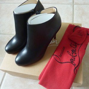 CHRISTIAN LOUBOUTIN 'Belle' Black Ankle Boots, 8.5